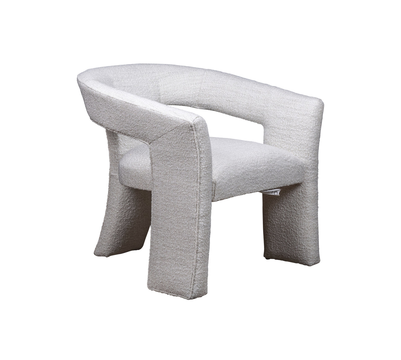 Gramercy Chair in Del Ray Pearl performance fabric