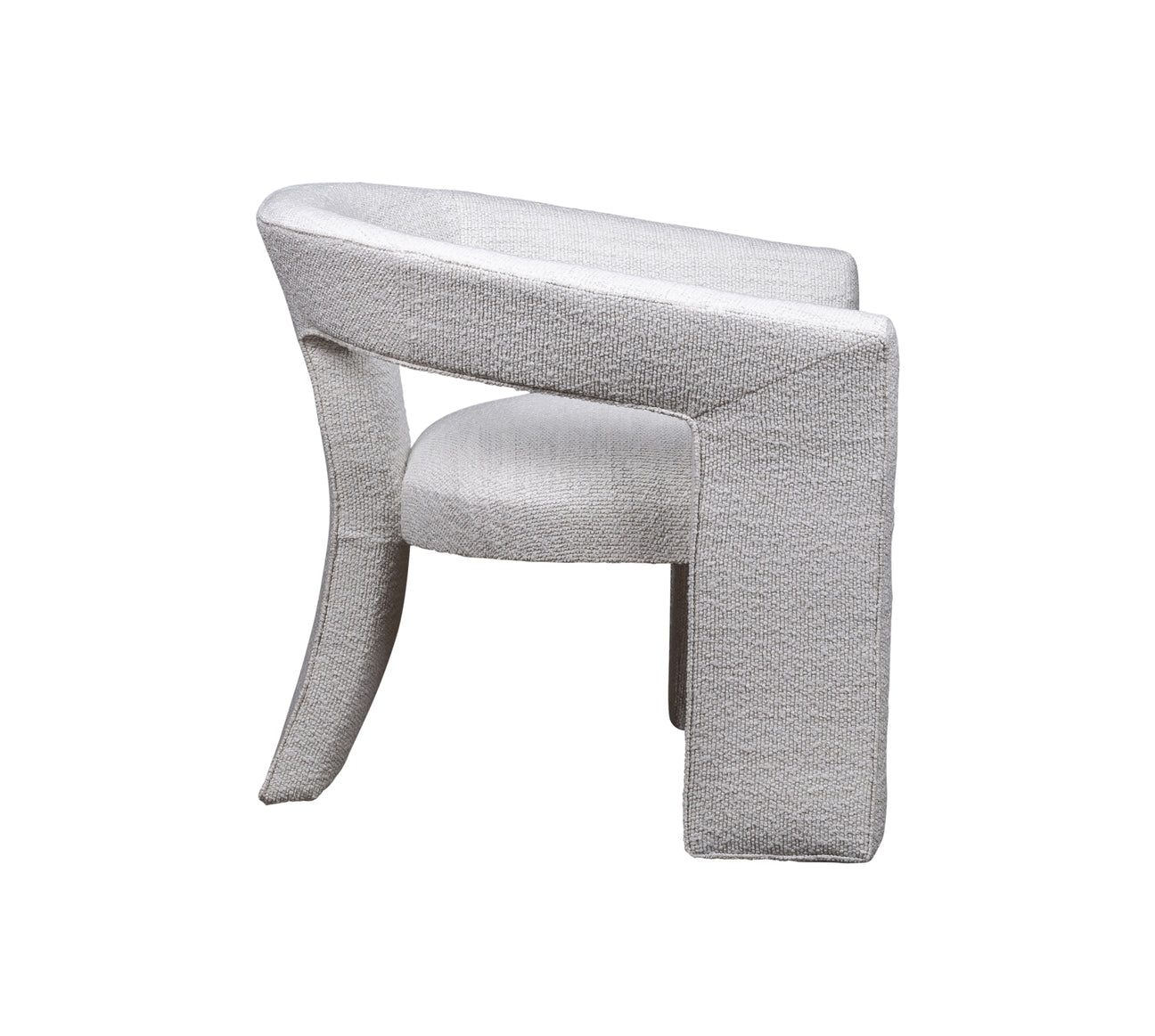 Gramercy Chair in Del Ray Pearl performance fabric