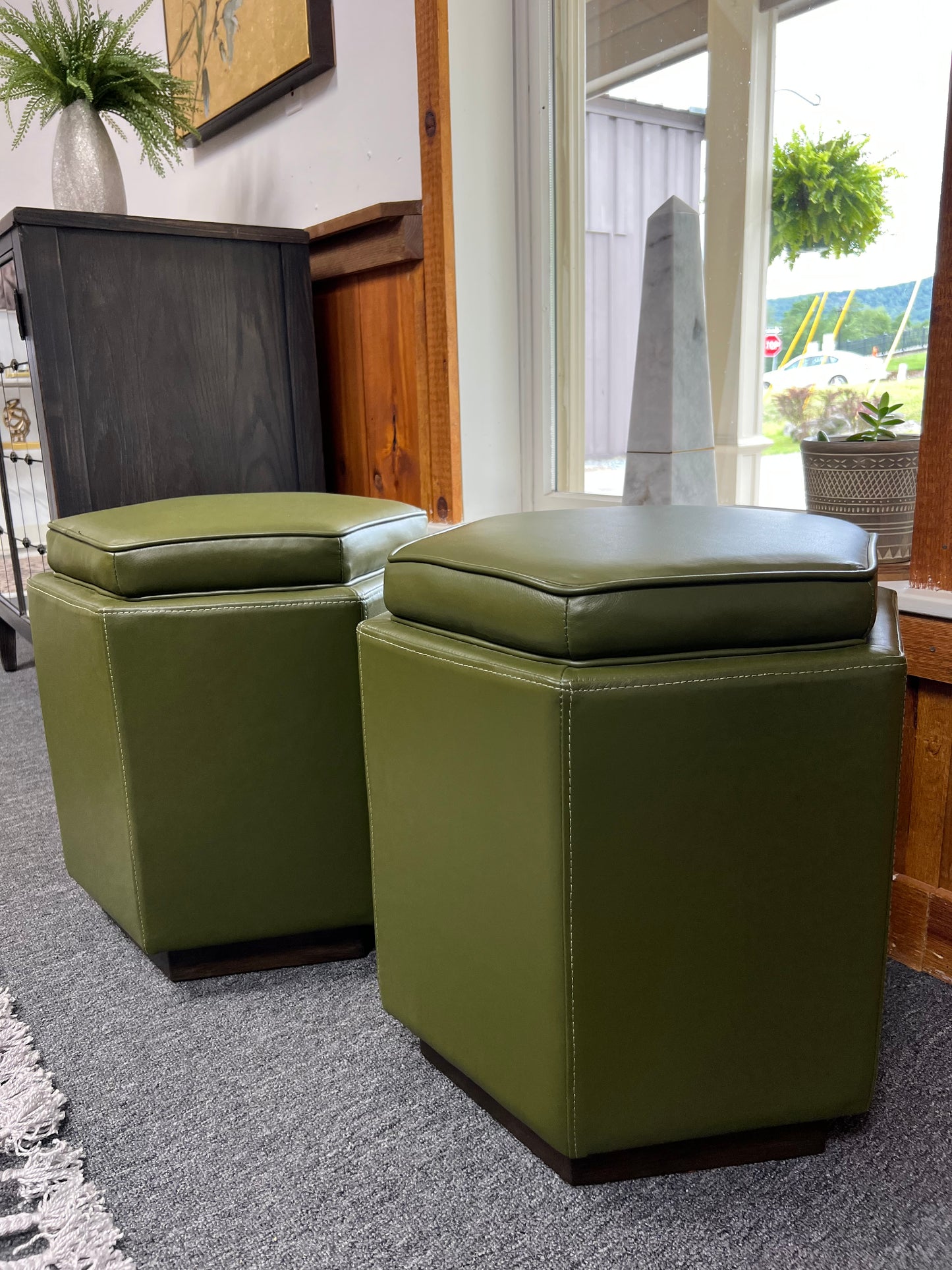 Olivia and Quinn Chit Chat Swivel Ottoman