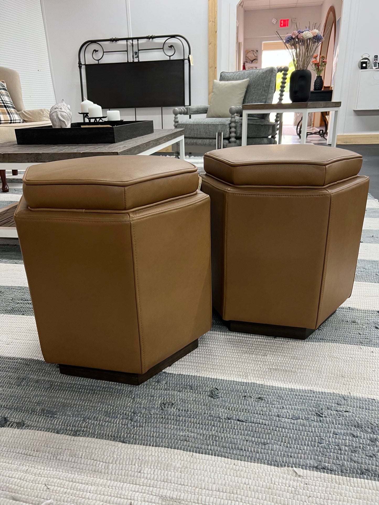 Olivia and Quinn Chit Chat Swivel Ottoman