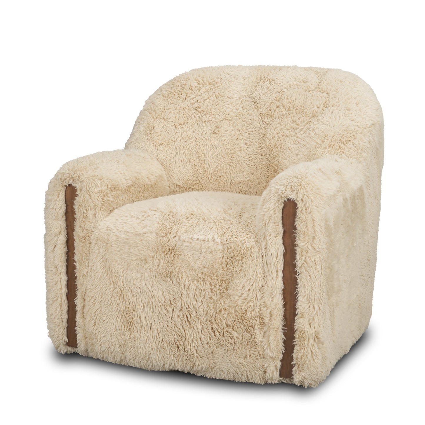 Huntley Faux Fur Swivel Chair