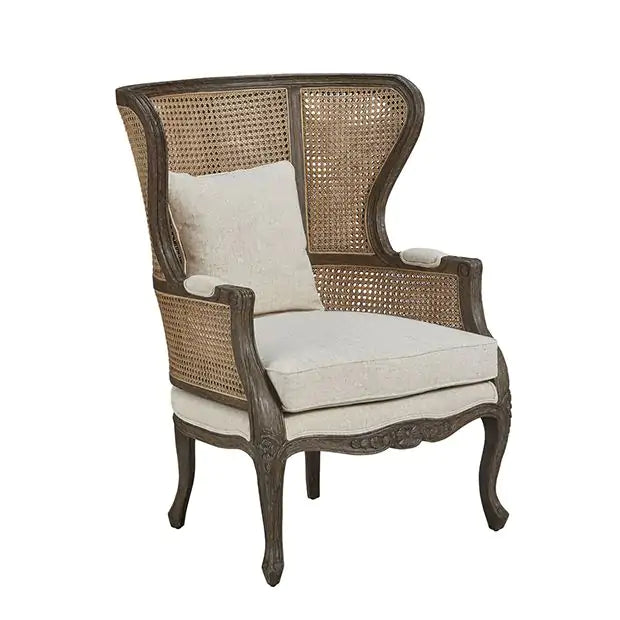 Cushioned High Back Rattan Host Chair by Furniture Classics