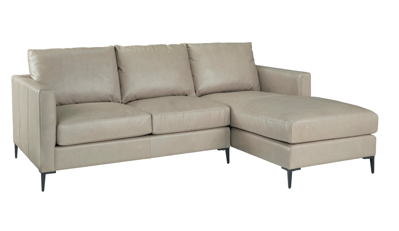 Taylor Sectional in McCann Mushroom Leather