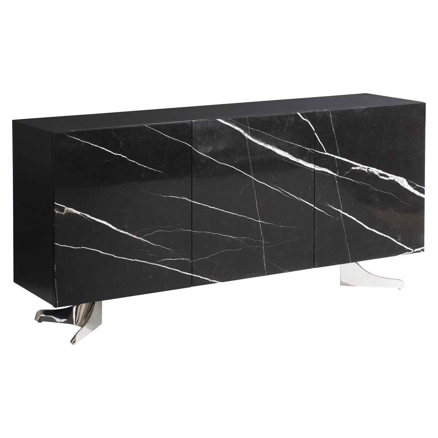 Stone and Stainless Steel Buffet