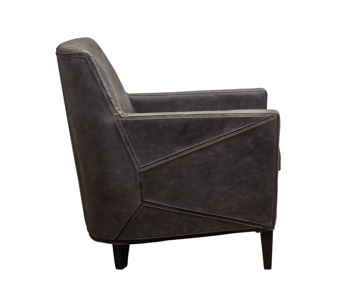 Puzzle Chair in Saddlebag Lead
