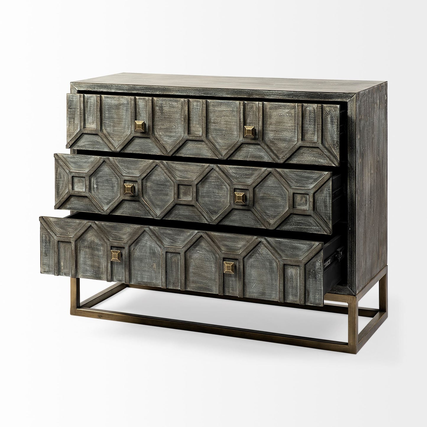 Genevieve Three Drawer Accent Cabinet