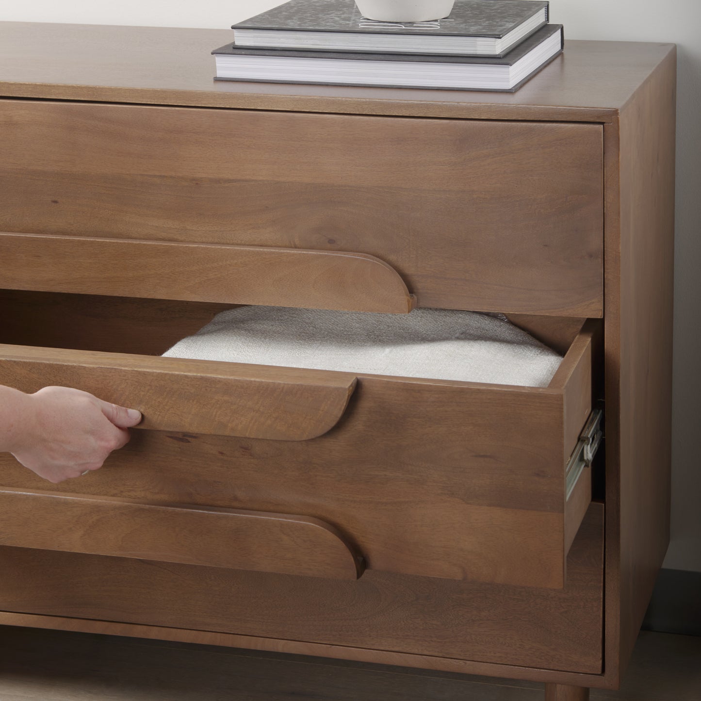 Astrid Solid Wood Three Drawer Cabinet