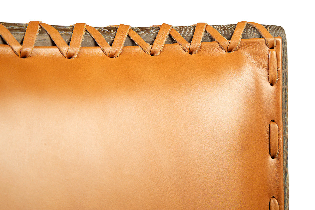 Lina Leather & Linen Side Chair