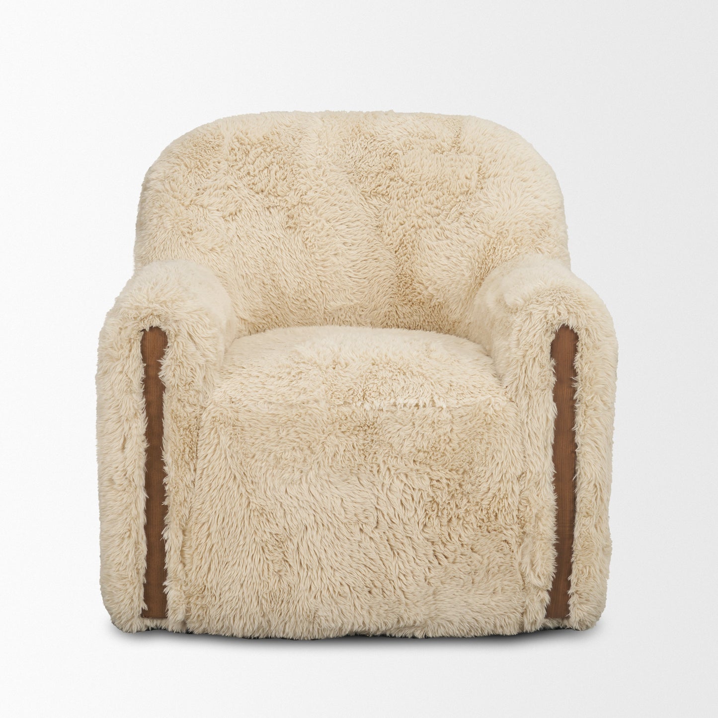 Huntley Faux Fur Swivel Chair