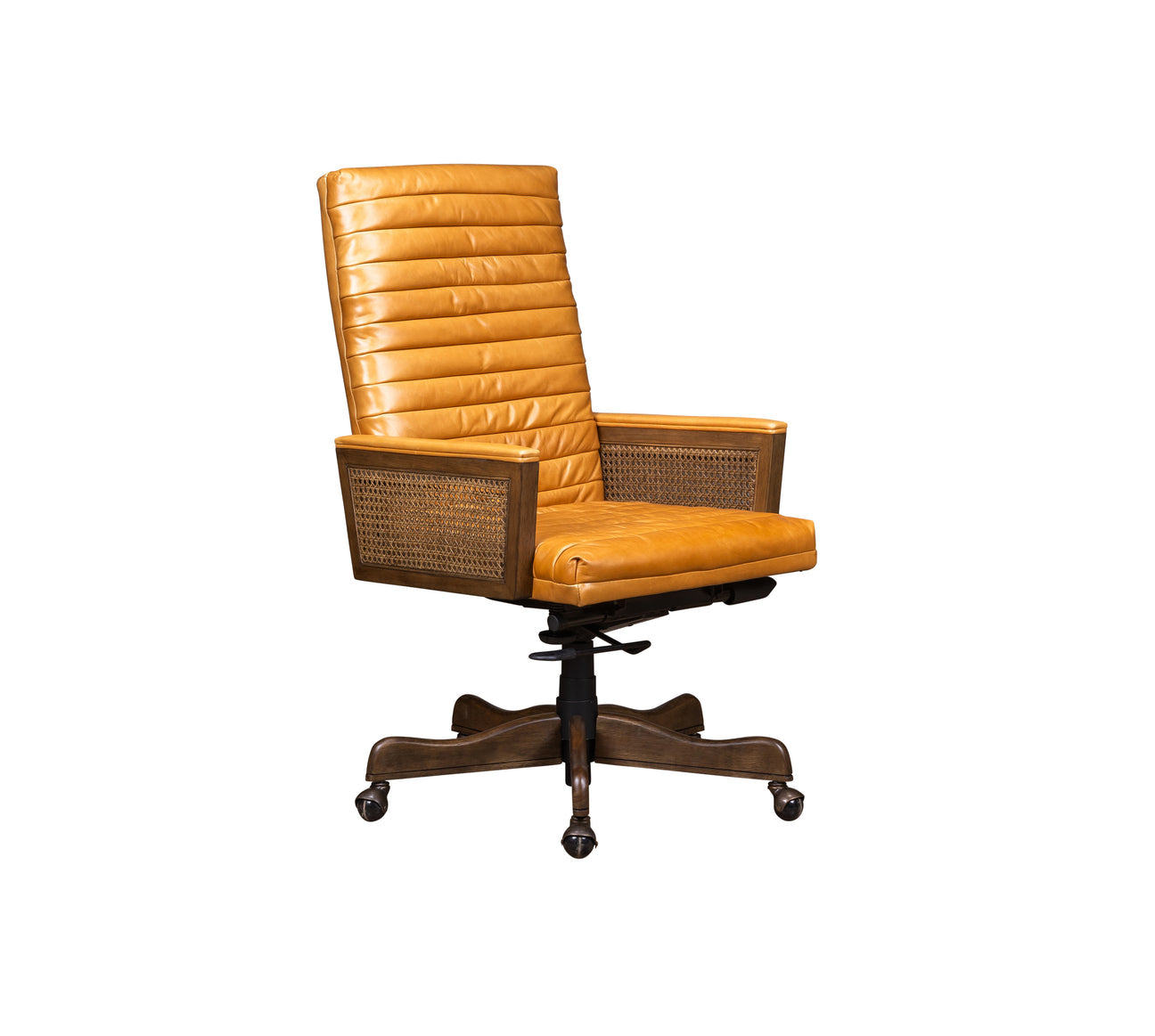 Montauk Executive Swivel Chair in Murray Camel leather