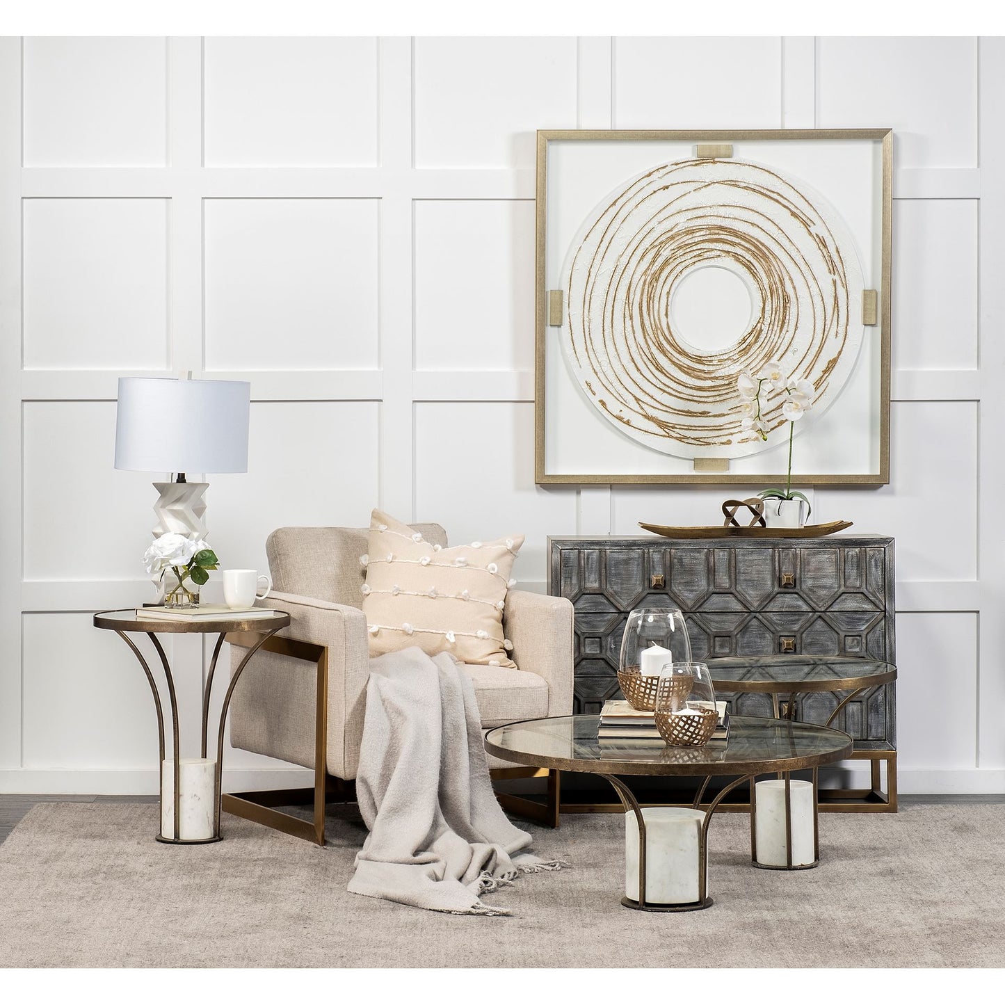 Genevieve Three Drawer Accent Cabinet