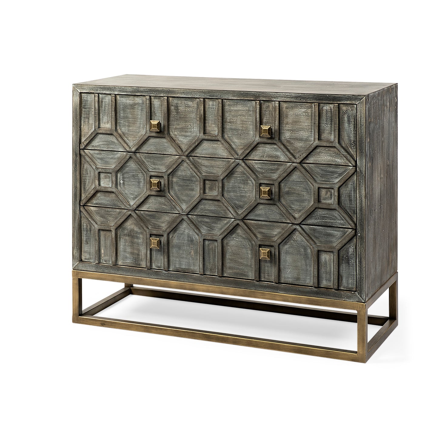 Genevieve Three Drawer Accent Cabinet