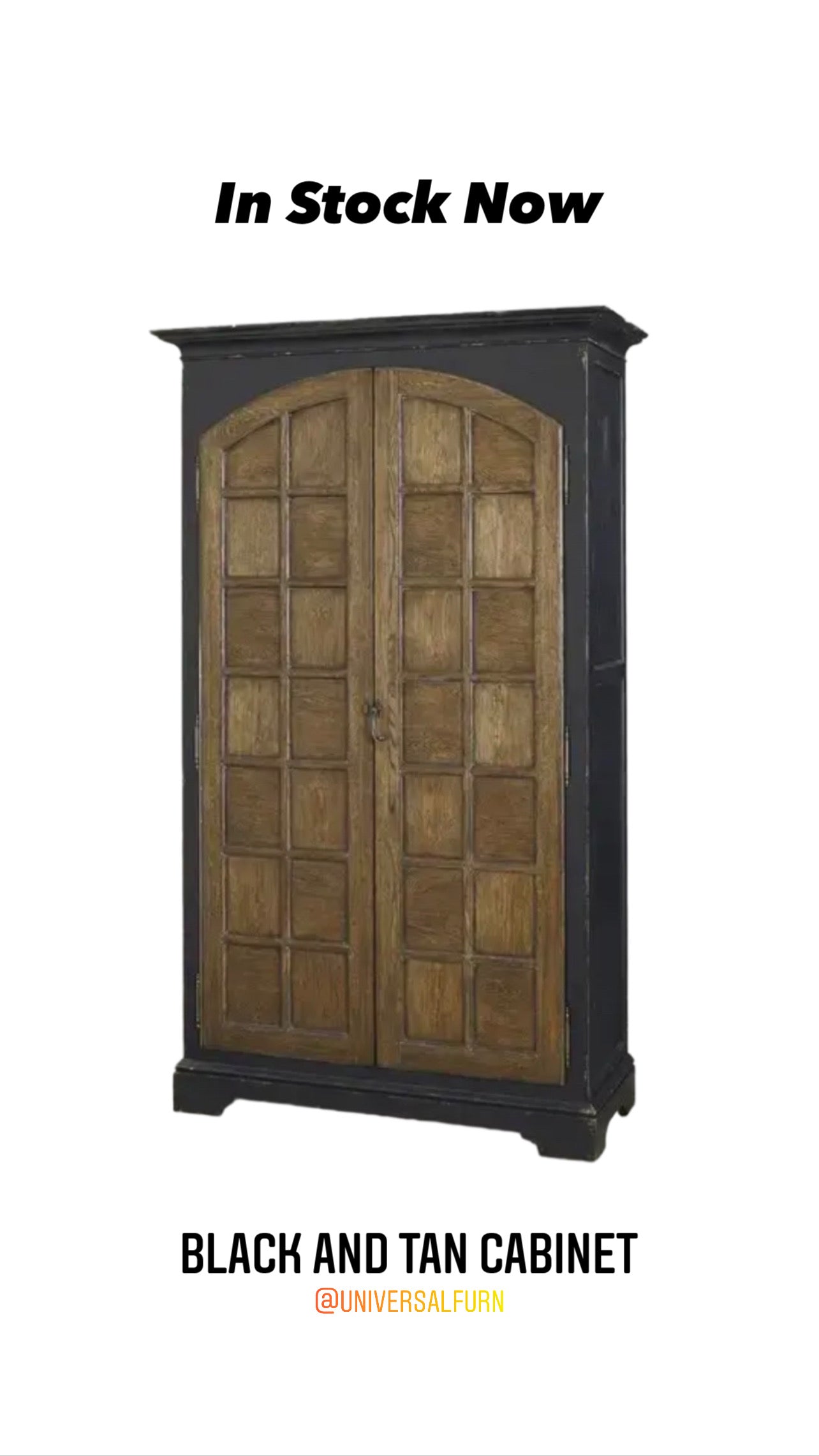 Black and Tan Cabinet by Universal Furniture