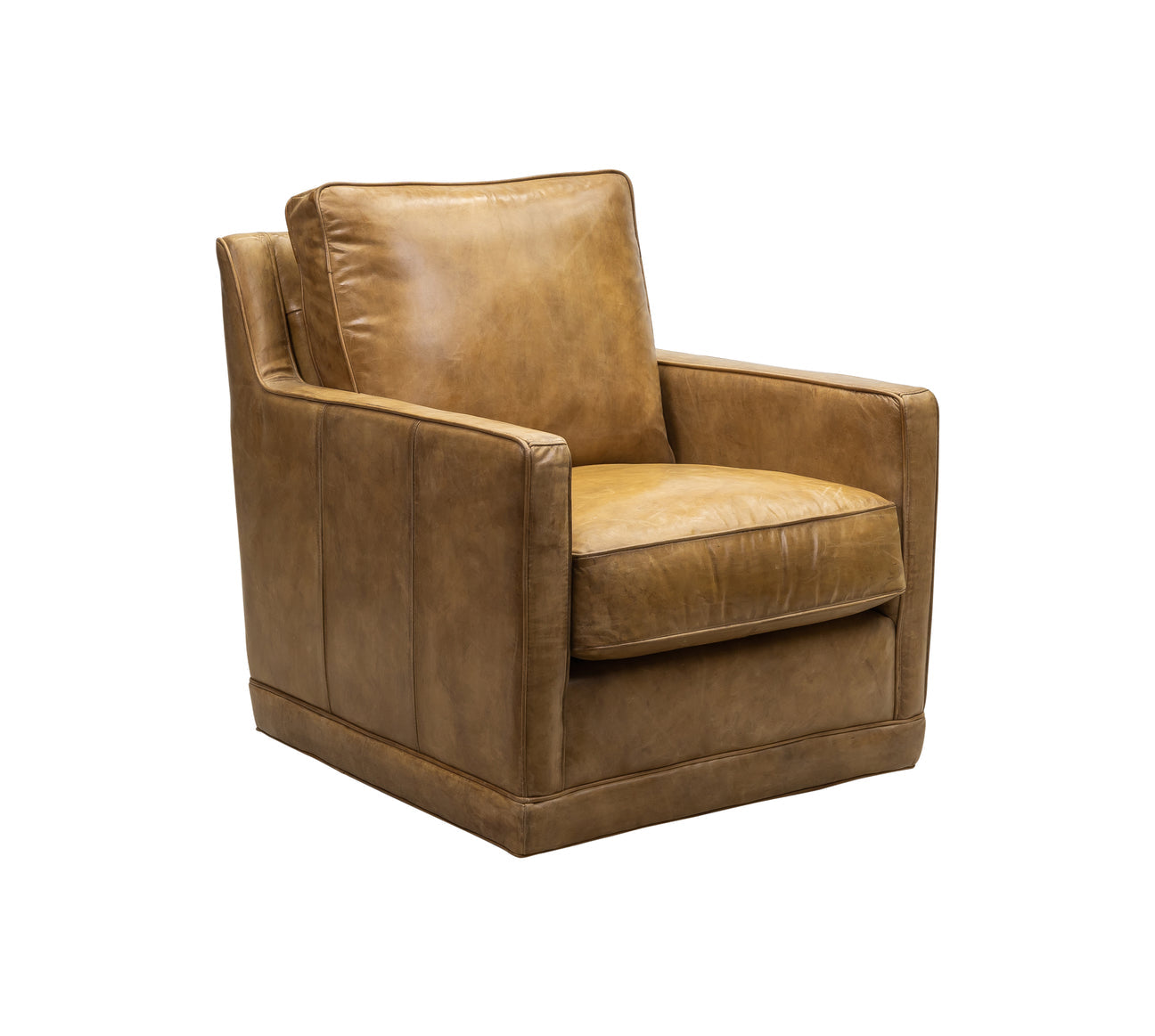 Josie Swivel Chair in Bedford Branston leather