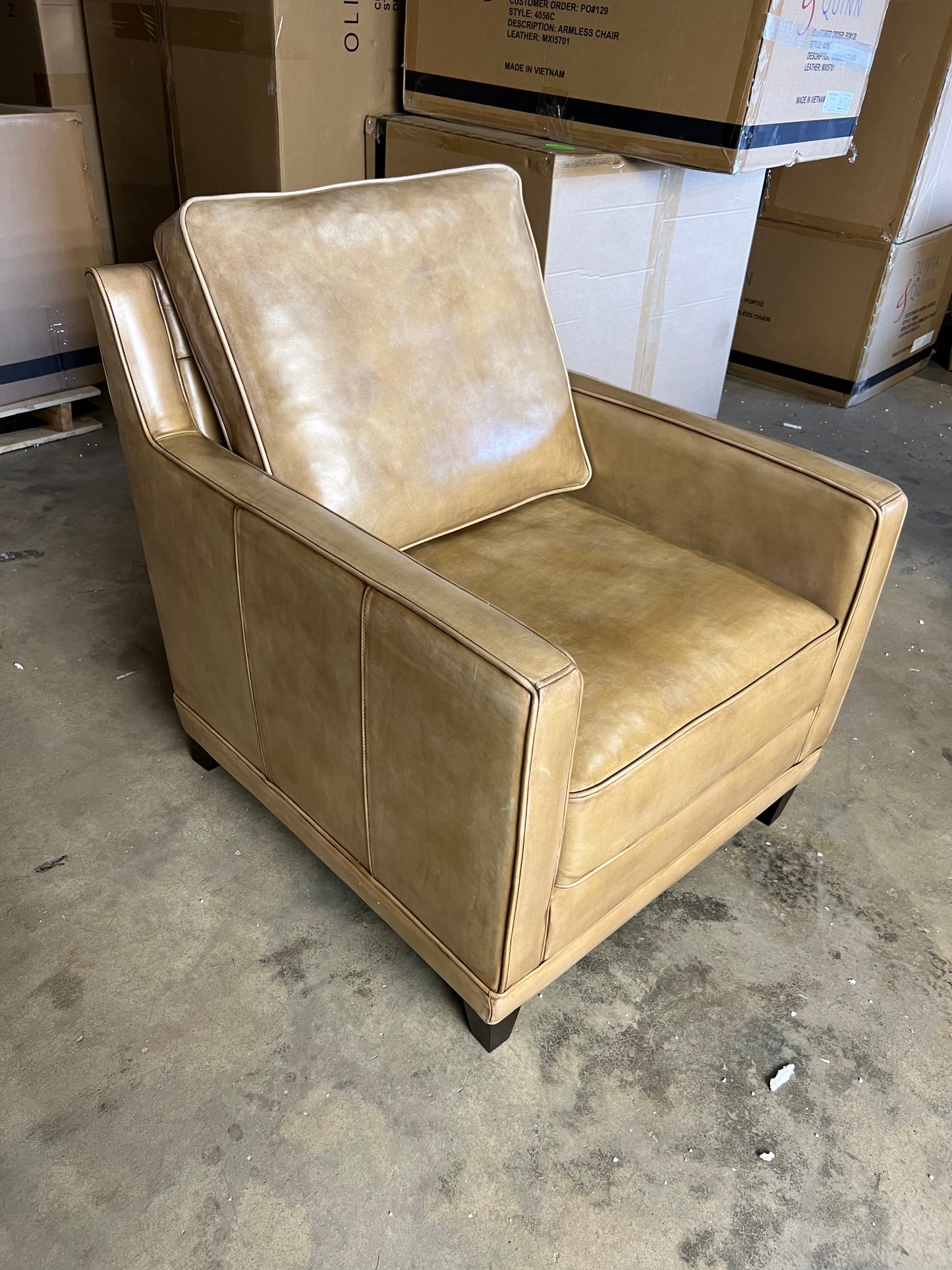 Josie Chair in Bedford Branston leather