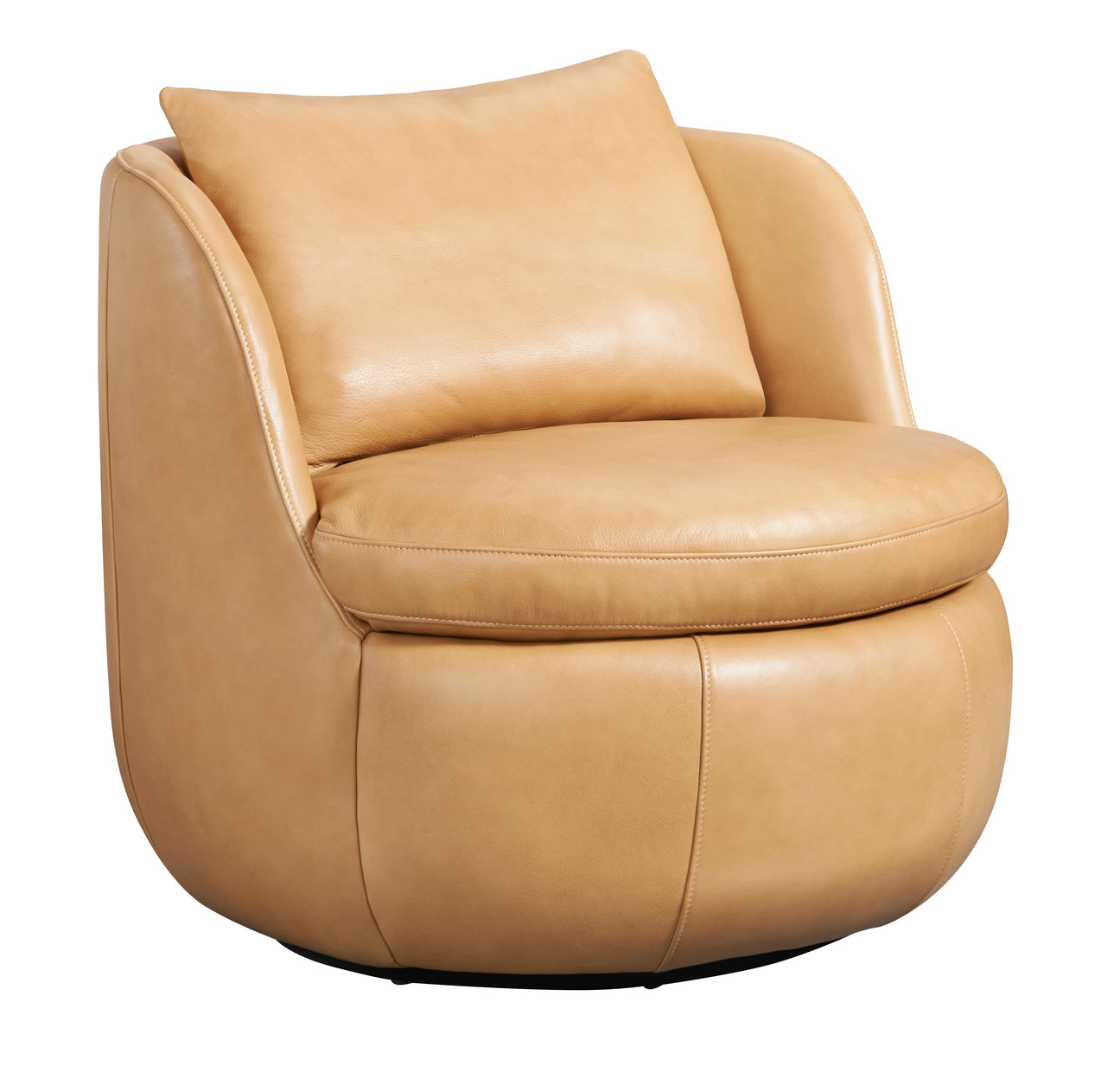 Flora Swivel Chair in Juneau Buckskin