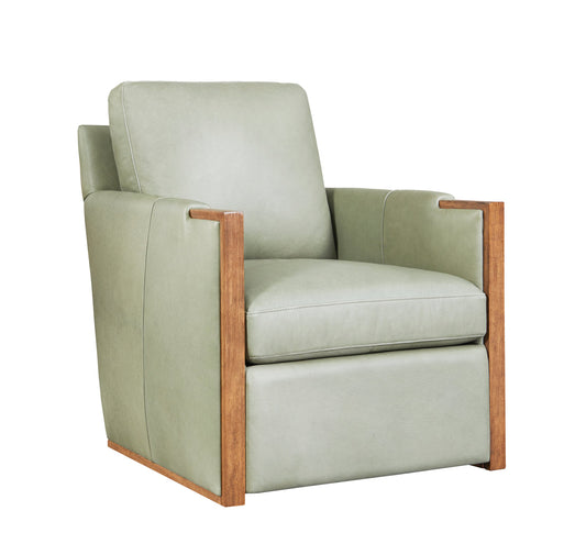 Rebecca Swivel Chair in Farmhouse Meadow Leather